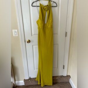 Ronny Kobo Anthropologie Wonder Rose Dress in Chartruse Ronny Kobo - Size M